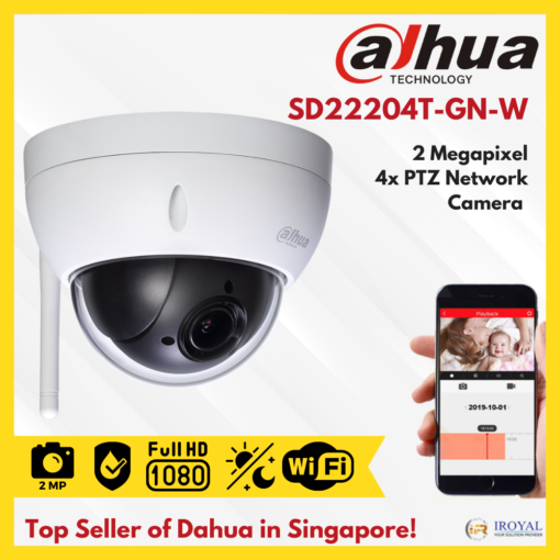 Dahua SD22204T-GN-W 2MP 4x PTZ Network Camera