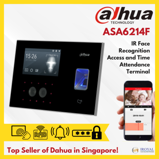 DAHUA ASA6214F IR Face Recognition Access and Time Attendance Terminal