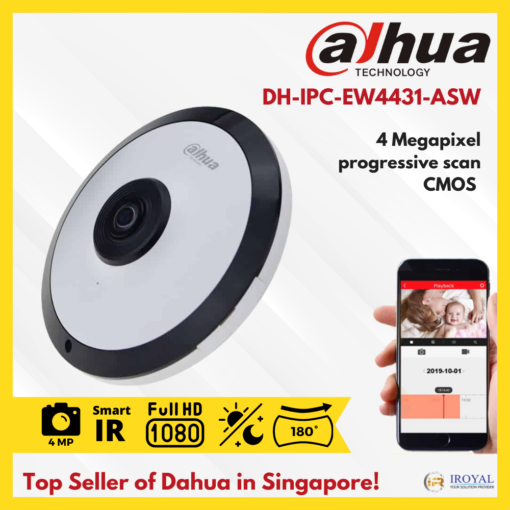 Dahua Technology DH-IPC-EW4431P-ASW 4MP CCTV Camera