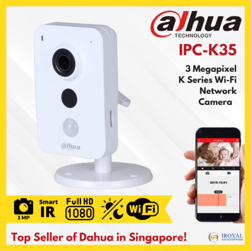 Dahua DH-IPC-K35 3MP K Series Wi-Fi Network Camera
