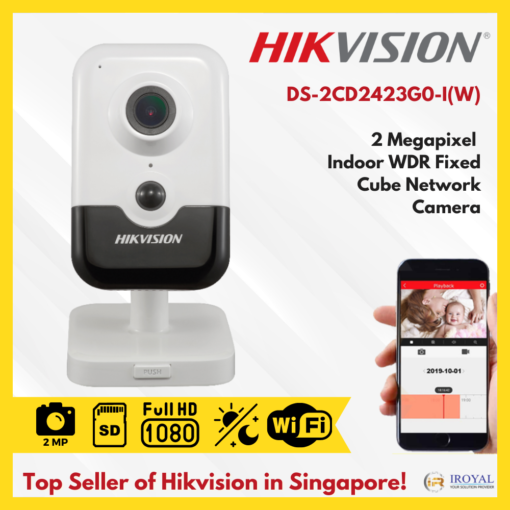 Hikvision DS-2CD2423G0-IW 2 MP IR Fixed Cube Network Camera