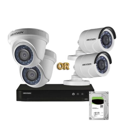 HIKVISION DS 2CE56C0T IRF HD CCTV Camera Solution – 2 CAM Package IR Night Vision Water and dust resistant (IP67) Smart motion detection DayNight switch remote vi 1(5)