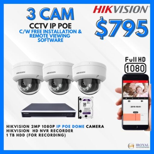 HIKVISION DS 2CD1123G0E I CCTV Solution POE Network IP Package (4)