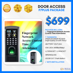 F7 Plus Fingerprint Network Access Control Time Attendance Door Access INSTALLATION PACKAGE