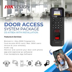 Hikvision DS-K1T804BMF DOUBLE Door Access System - Fingerprint RFID Biometric Card - Weather Proof - with Installation 4 Hikvision DS-K1T804BMF