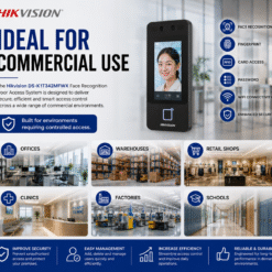 Hikvision DS-K1T342MFWX Double Door Face Recognition Two Way Audio TIME ATTENDANCE Door Access Installation 12 Hikvision DS K1T342MFWX Single Door Face Recognition Fingerprint Password Card Time Attendance with Wifi Door Access System Package (2)