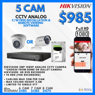 hikvision analog cctv package in singapore