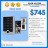 WiFi Tuya IP68 Waterproof Door Access Control System Standalone Keypad RFID Card Fingerprint Access Control Single Door TF2 Package