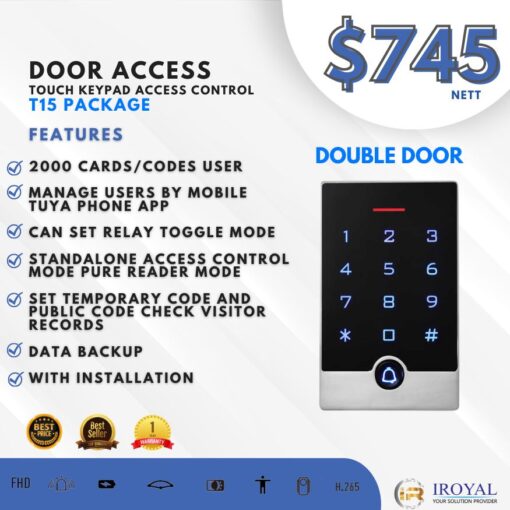IP68 Waterproof Standalone RFID Access Control System | Metal Touch ...
