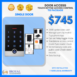 IP68 Waterproof Standalone RFID Access Control System Metal Touch Keypad Door Access Controller With ID EM Card Reader Single Door T15 Package
