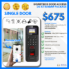 Hikvision DS-K1T804BMF Single Door Access System - Fingerprint RFID Biometric Card - Weather Proof - with Installation
