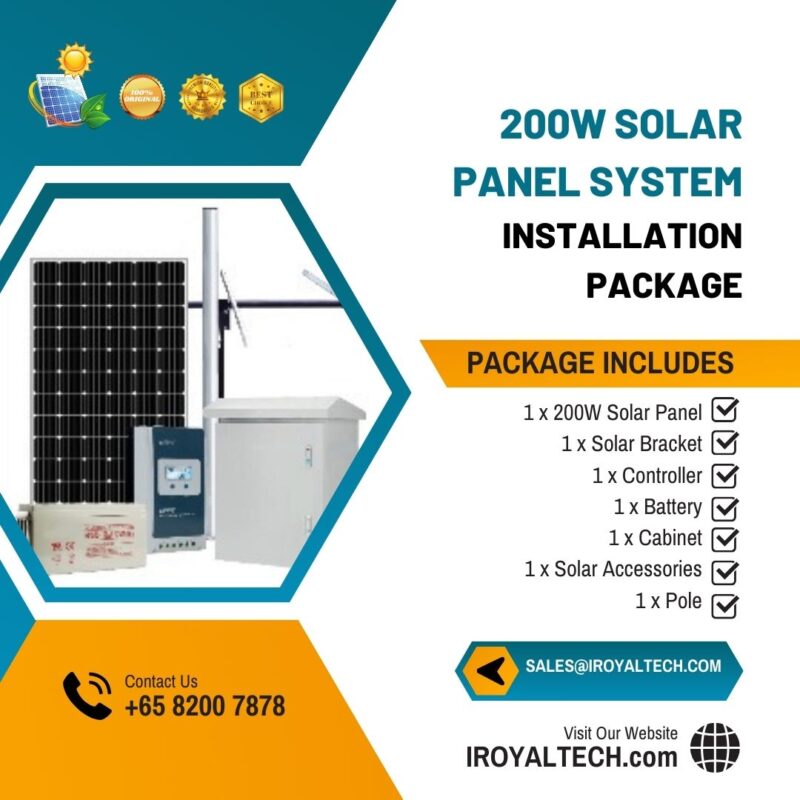 200w Solar Panel System Installation Package free setup