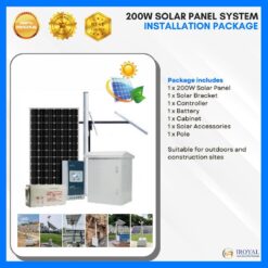 Get 2200w Solar Panel System Installation Package free setup only on Iroyal! Suitable for home, office or warehouse.