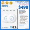 Ubiquiti u6+ Ap Wifi6 Repea﻿ter Router Ceiling Access Point Package 1 UNIT with installation (2)