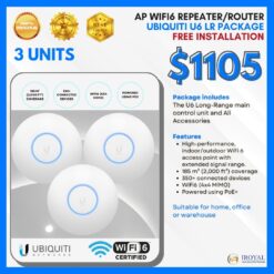 Ubiquiti u6 Long Range Ap Wifi6 Repea﻿ter Router Ceiling Access Point Package 1 UNIT with installation (3)