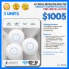 Ubiquiti u6PRO Ap Wifi6 Repea﻿ter Router Ceiling Access Point Package (3)