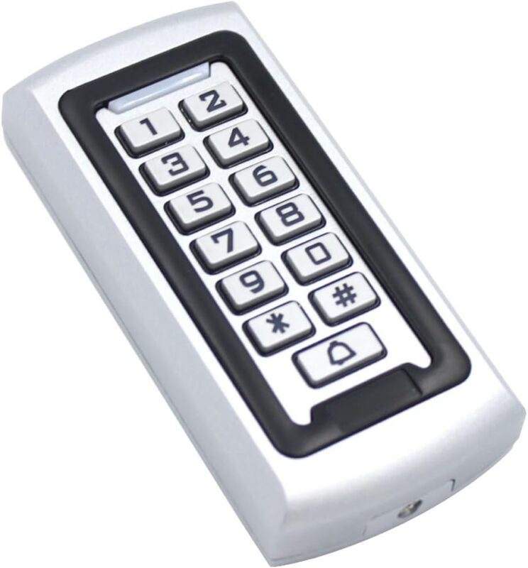 Door Keypad RFID Access Control System Proximity Card Standalone 2000 Users Waterproof Metal Keypad Led status indicators Door Access FS601 Package (3)
