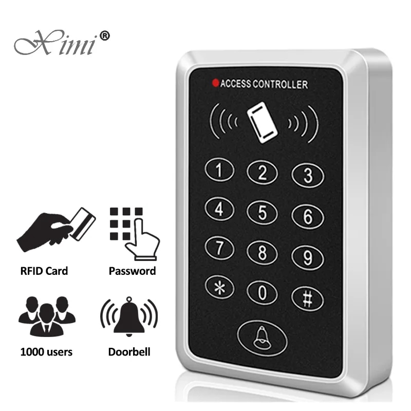 One Single Door RFID Card Access Control Keypad Support 1000 Users Weather proof design Support one door Can be use as stand alone keypad Door Access T12 PACKAGE (1)