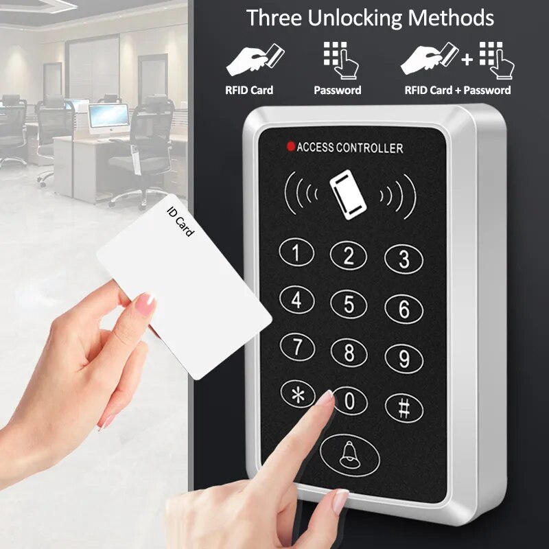One Single Door RFID Card Access Control Keypad Support 1000 Users Weather proof design Support one door Can be use as stand alone keypad Door Access T12 PACKAGE (5)