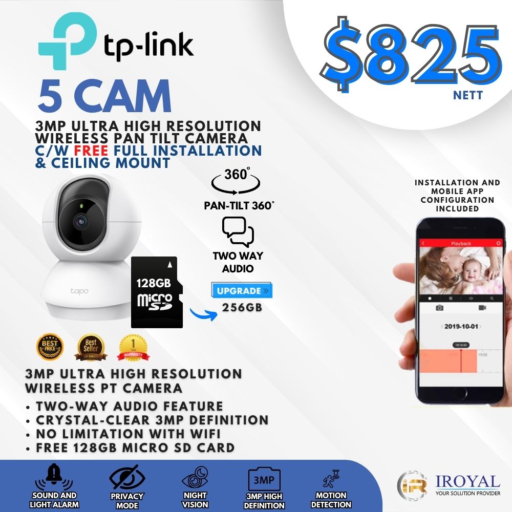 TPLINK 128GB 3MP ULTRA HIGH RESOLUTION WIRELESS PAN TILT camera (5)