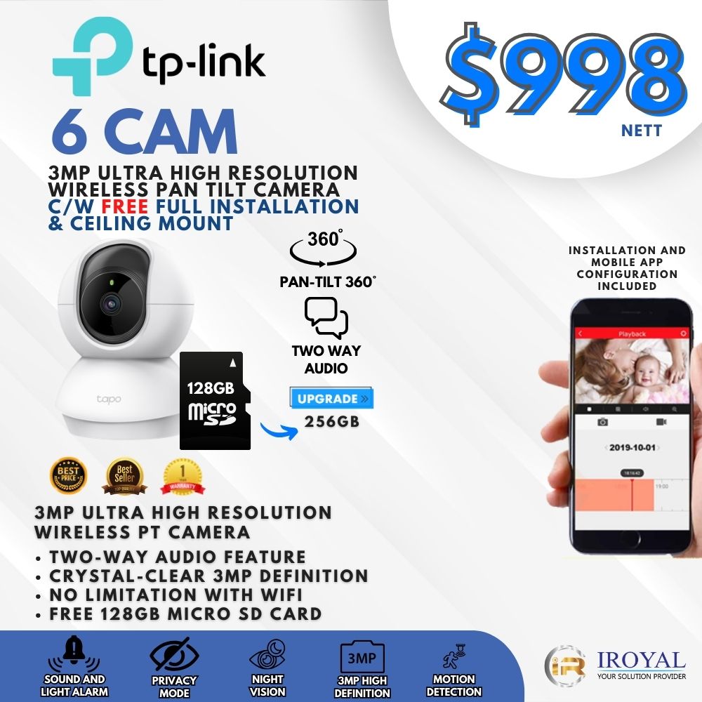 TPLINK 128GB 3MP ULTRA HIGH RESOLUTION WIRELESS PAN TILT camera (6)