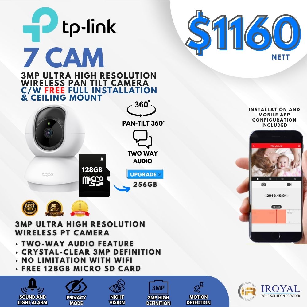 TPLINK 128GB 3MP ULTRA HIGH RESOLUTION WIRELESS PAN TILT camera (7)