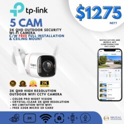 TPlink C325WB 2K QHD Outdoor Security WiFi Camera – 5 CAM Package (1)