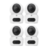 EZVIZ H7C Dual 2K Dual Lens 4 CAM PACKAGE Pan Tilt Smart Color Night Vision Auto Smart Tracking WiFi Camera with 64GB microSD card