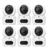 EZVIZ H7C Dual 2K Dual Lens 6 CAM PACKAGE Pan Tilt Smart Color Night Vision Auto Smart Tracking WiFi Camera with 64GB microSD card