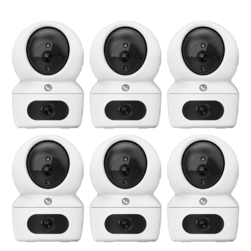 EZVIZ H7C Dual 2K Dual Lens 6 CAM PACKAGE Pan Tilt Smart Color Night Vision Auto Smart Tracking WiFi Camera with 64GB microSD card