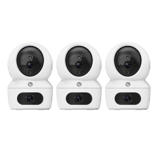 EZVIZ H7C Dual 2K Dual Lens 3 CAM PACKAGE Pan Tilt Smart Color Night Vision Auto Smart Tracking WiFi Camera with 64GB microSD card