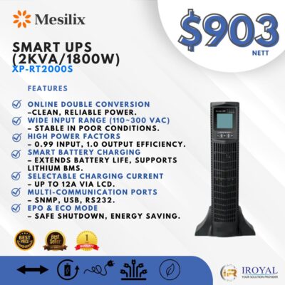Mesilix Smart UPS 2KVA1800W XP RT2000S