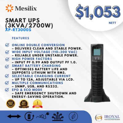Mesilix Smart UPS 3KVA2700W XP RT3000S