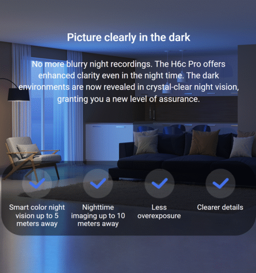 EZVIZ H6C 2K 2 TO 8 CAM Pan Tilt Smart Color Night Vision Auto Smart Tracking WiFi Camera (5)