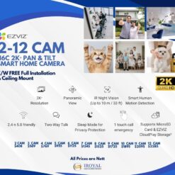 EZVIZ H6C PRO 2K 2 TO 12 CAM Pan Tilt Smart Color Night Vision Auto Smart Tracking WiFi Camera 15 EZVIZ H6c 2K⁺ Pan & Tilt Smart Home Camera (1)