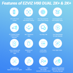 EZVIZ H90 Dual 2K Pan Tilt Smart Color Night Vision Auto Smart Tracking WiFi Camera (1)