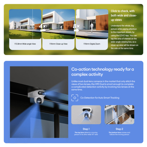 EZVIZ H90 Dual 2K Pan Tilt Smart Color Night Vision Auto Smart Tracking WiFi Camera (4)