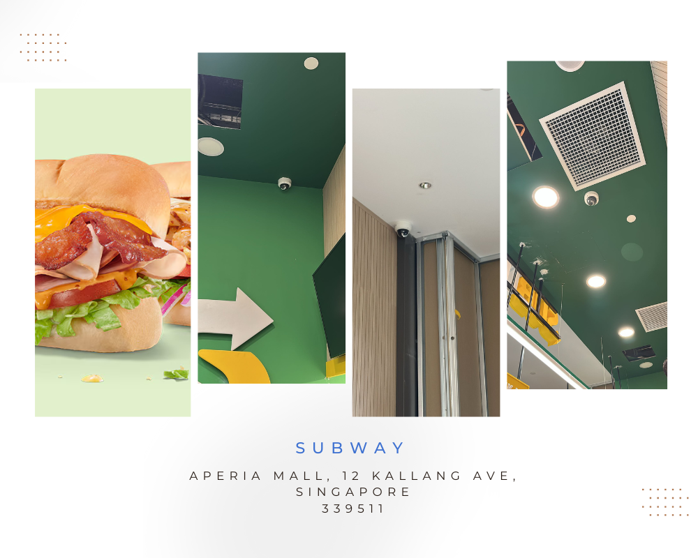 Multi Hikvision IP POE CCTV Camera System Iroyal Client Installation Subway Aperia Mall (1)