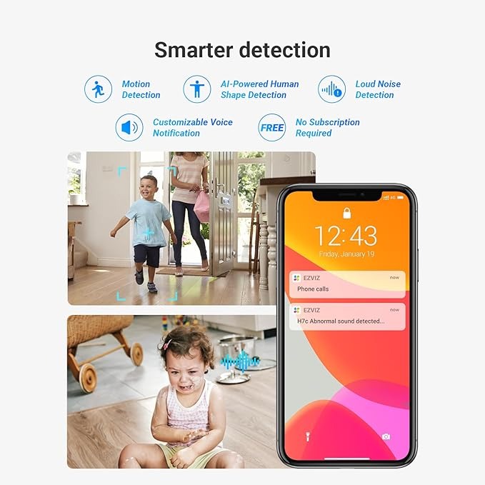 EZVIZ H7C Dual 2K+ 4MP Pan Tilt Smart Color Night Vision Auto Smart Tracking Wi-Fi Camera 13 ezviz h7c 2k+ 4mp (4)