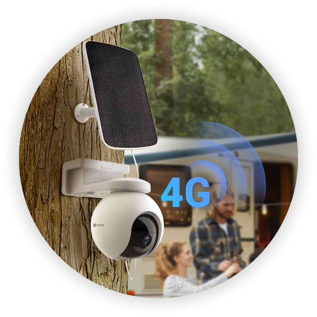 EZVIZ EB8 4G SIM Card 2K Pan & Tilt Wire Free Battery IP CCTV Camera with Solar Panel (2)