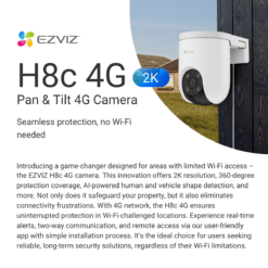 EZVIZ H8c 4G SIM Card 2K Pan & Tilt Outdoor IP CCTV Camera 16 EZVIZ H8c 4G SIM Card 2K Pan & Tilt Outdoor IP CCTV Camera (1)