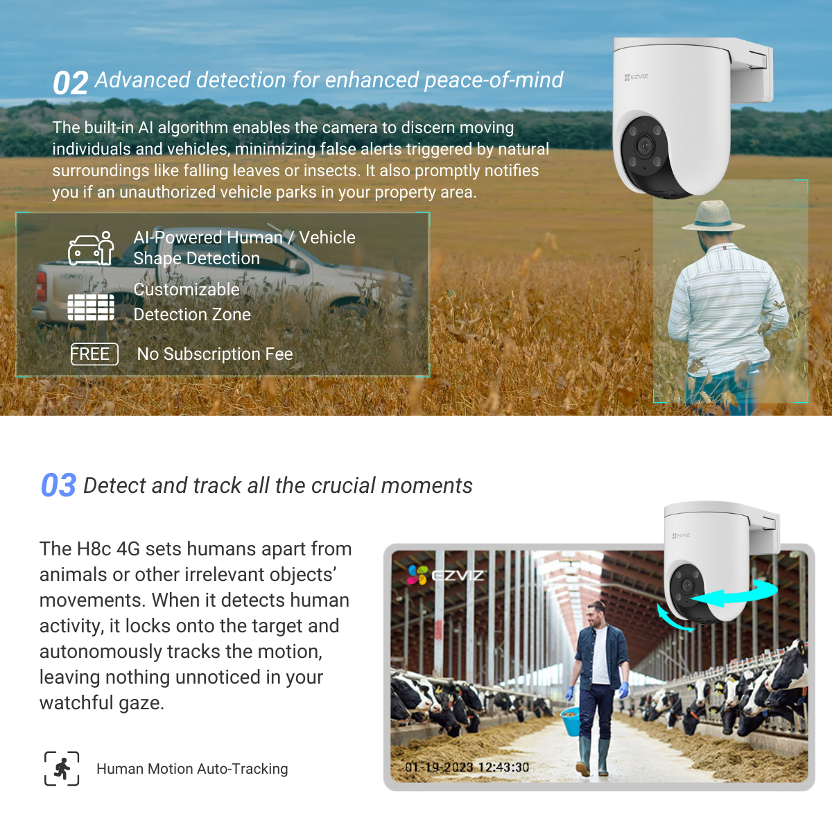 EZVIZ H8c 4G SIM Card 2K Pan & Tilt Outdoor IP CCTV Camera 7 EZVIZ H8c 4G SIM Card 2K Pan & Tilt Outdoor IP CCTV Camera (5)