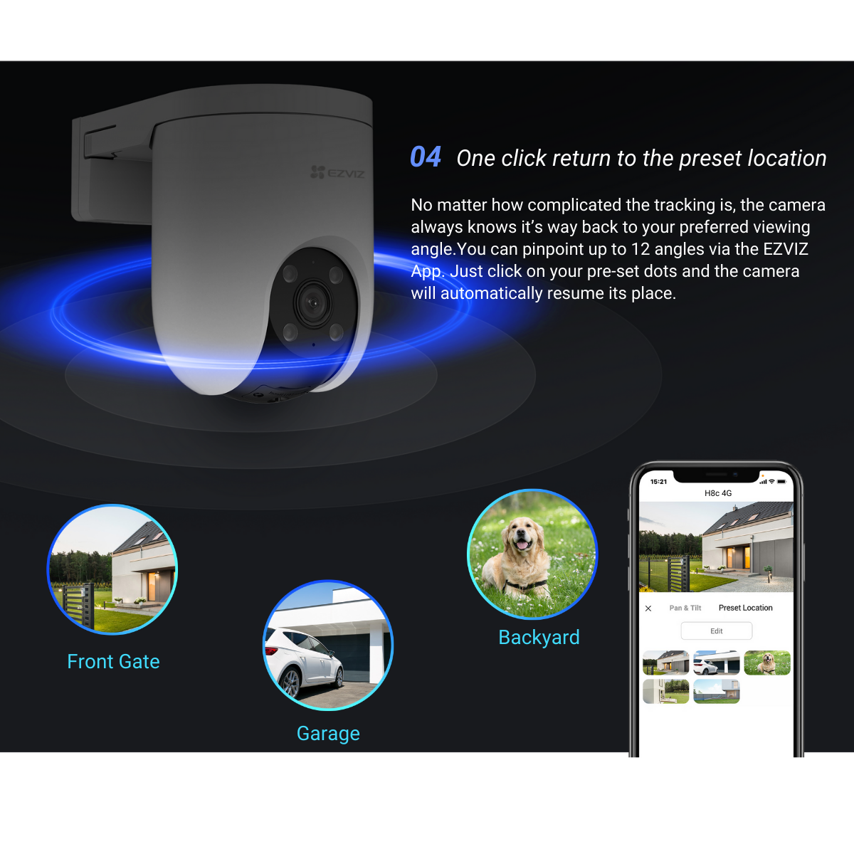 EZVIZ H8c 4G SIM Card 2K Pan & Tilt Outdoor IP CCTV Camera 8 EZVIZ H8c 4G SIM Card 2K Pan & Tilt Outdoor IP CCTV Camera (6)