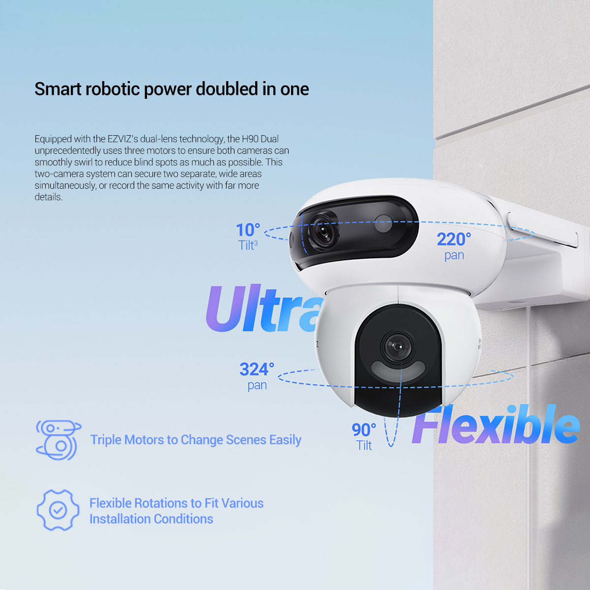 EZVIZ H90 Dual 2K Pan & Tilt Outdoor Camera 3 EZVIZ H90 Dual 2K Pan & Tilt Outdoor Camera (10)