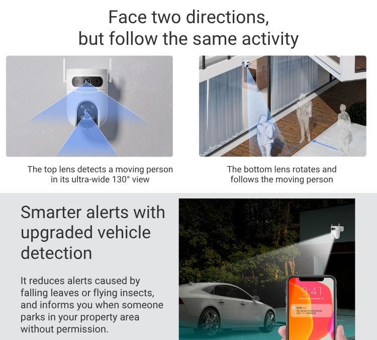 EZVIZ H9C Dual 3K Pan & Tilt WiFi Outdoor CCTV Camera with Installation (5) EZVIZ H9C Dual 3K Pan & Tilt WiFi Outdoor CCTV Camera with Installation (5)