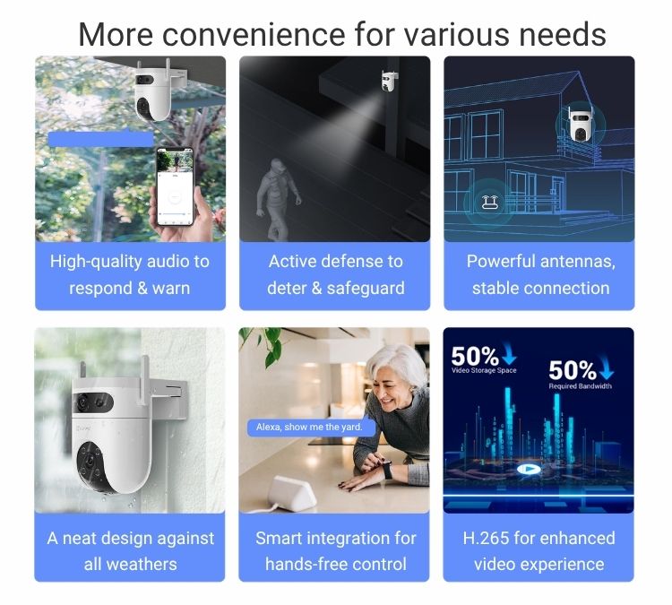 EZVIZ H9C Dual 3K Pan & Tilt WiFi Outdoor CCTV Camera with Installation (9) EZVIZ H9C Dual 3K Pan & Tilt WiFi Outdoor CCTV Camera with Installation (9)