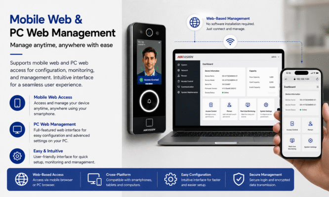 Hikvision DS K1T323MBWX E1 Face Recognition Access Control Terminal Package (1) Hikvision DS-K1T323MBWX-E1 Face Recognition Door Access System Singapore Installation