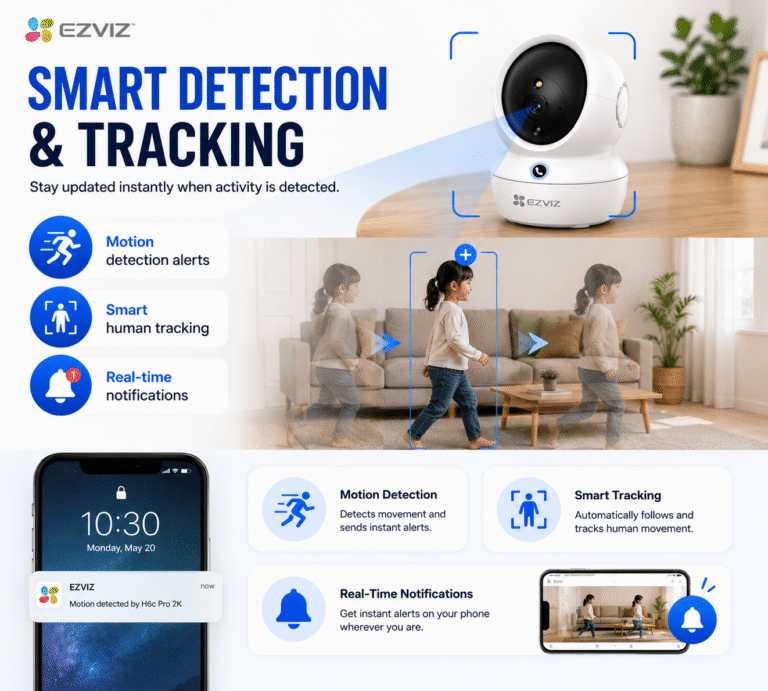 EZVIZ H6C Pro 2K Indoor Pan and Tilt WiFi CCTV Camera Tabletop Setup 6 EZVIZ H6C Pro 2K Indoor Pan and Tilt WiFi CCTV Camera Tabletop Installation Package (5)