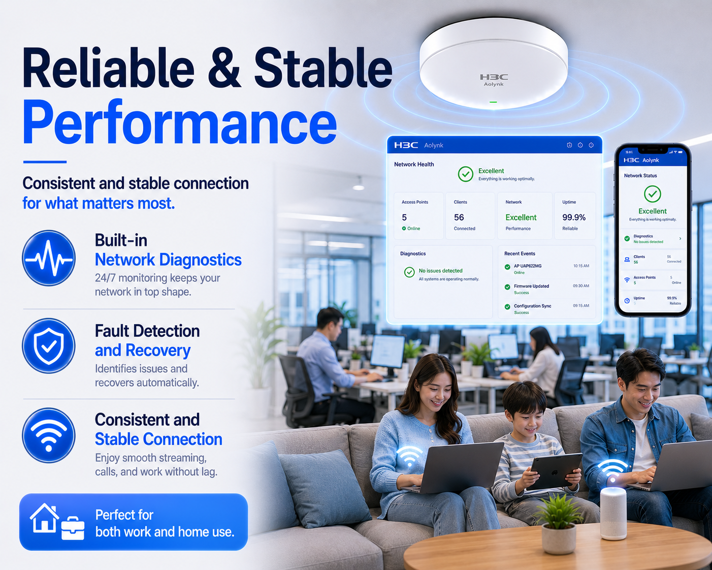 H3C Aolynk UAP622MG AX30 WiFi 6 Ceiling Access Point Package with Installation 8 H3C Aolynk UAP622MG AX3000 WiFi 6 Ceiling Access Point Package with Installation (3)