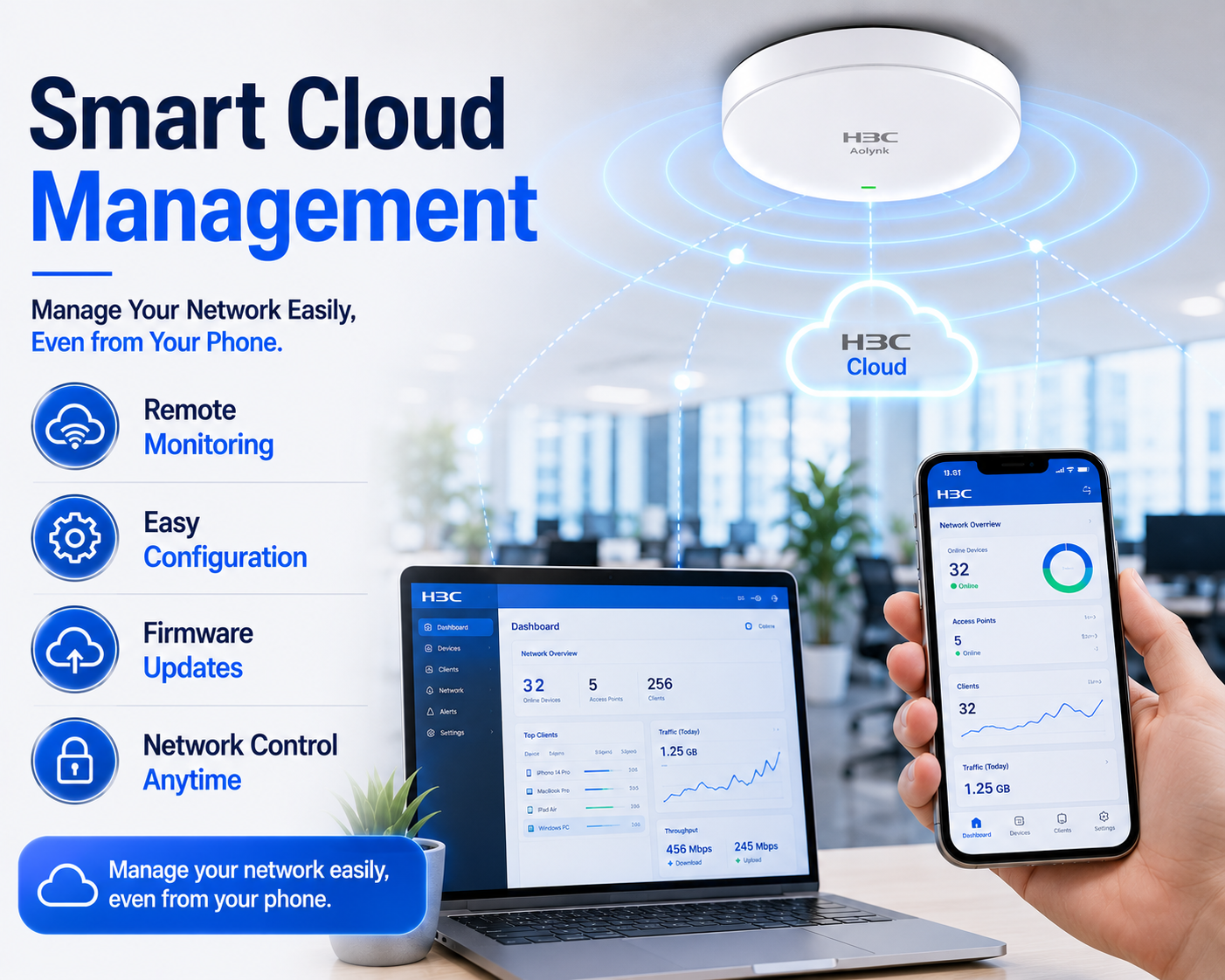 H3C Aolynk UAP622MG AX30 WiFi 6 Ceiling Access Point Package with Installation 6 H3C Aolynk UAP622MG AX3000 WiFi 6 Ceiling Access Point Package with Installation (5)